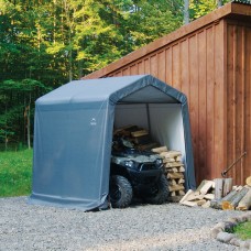 Shed-in-a-Box 8' x 8' x 8' Peak Style Storage Shed, Gray   554795652